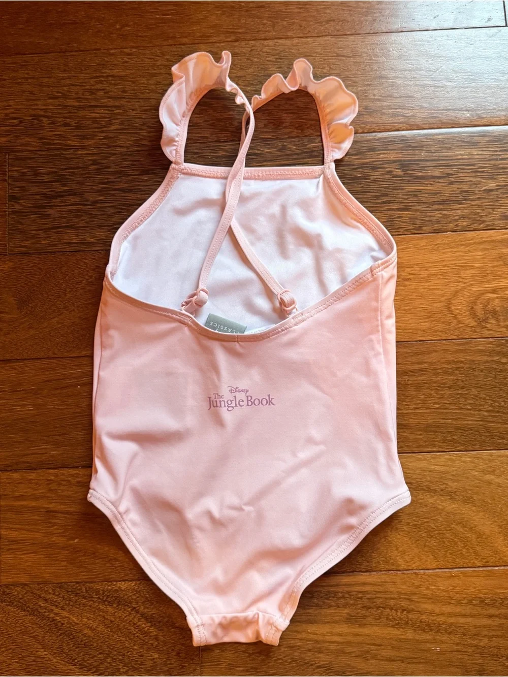 Zara Girls' Pink One-Piece Swimsuit with Character Graphic Size 2 yrs